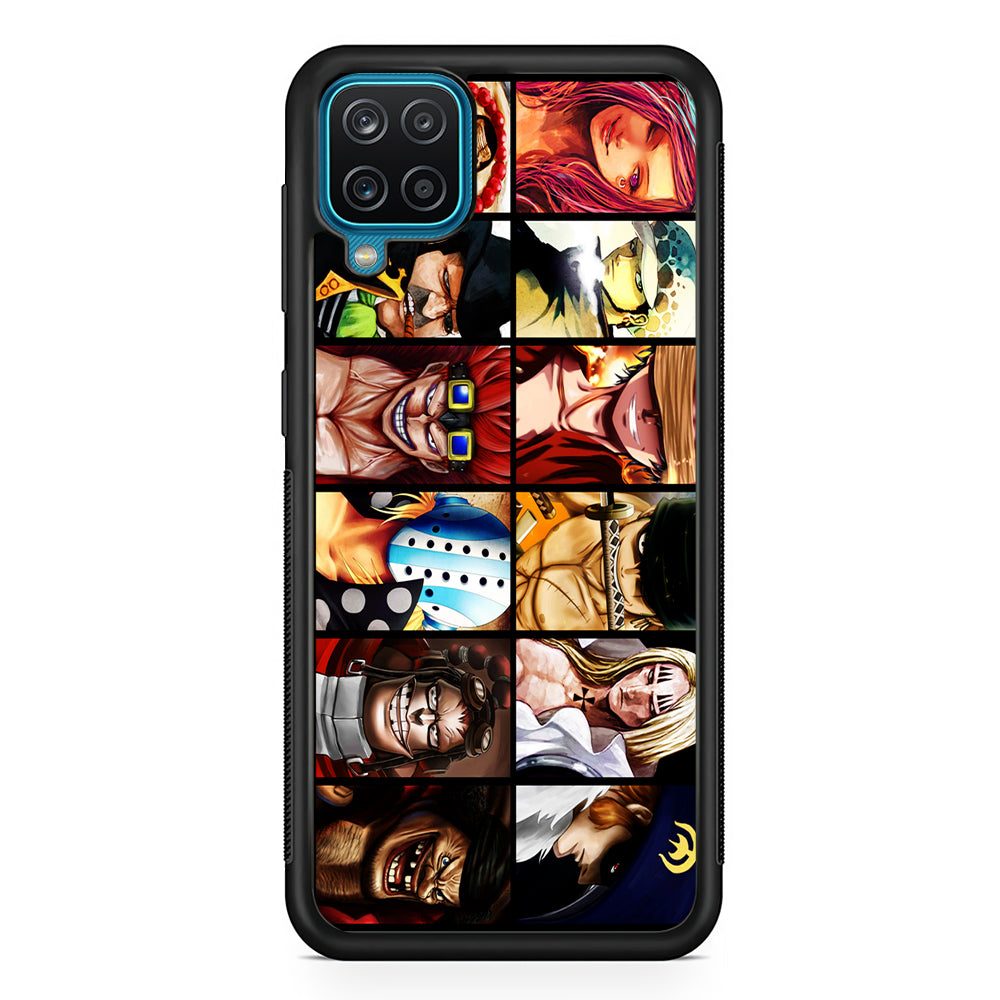 One Piece Supernova Samsung Galaxy A12 Case-Phone Case-Rubber Black (2D Case)-Altracase