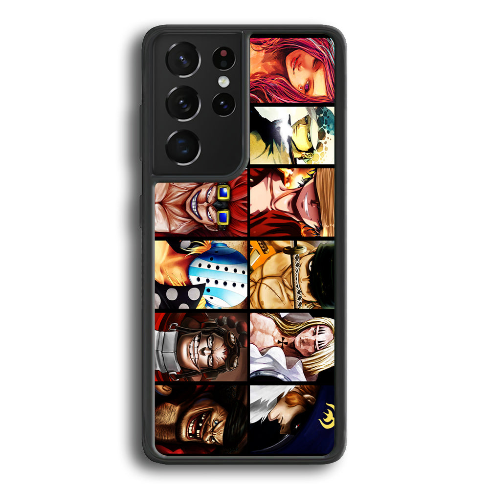 One Piece Supernova Samsung Galaxy S25 Ultra Case-Phone Case-Rubber Black (2D Case)-Altracase
