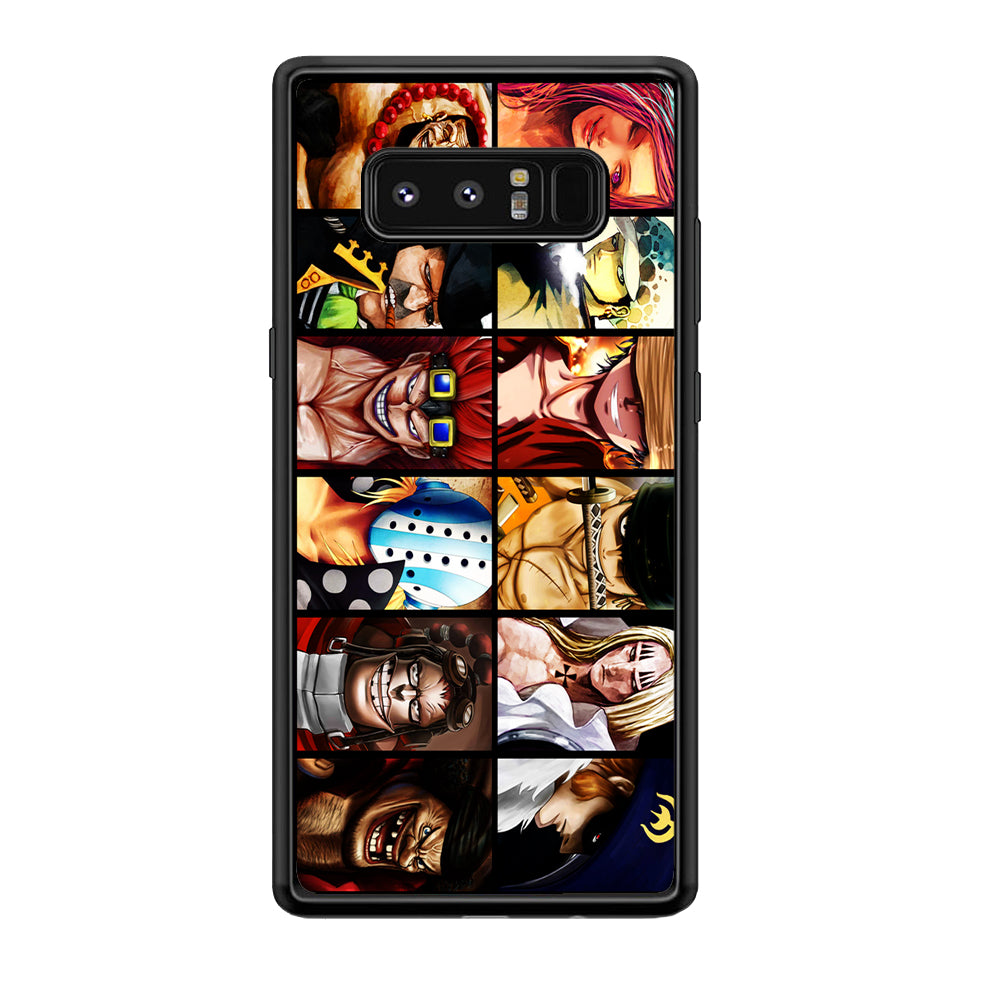 One Piece Supernova Samsung Galaxy Note 8 Case-Phone Case-Rubber Black (2D Case)-Altracase