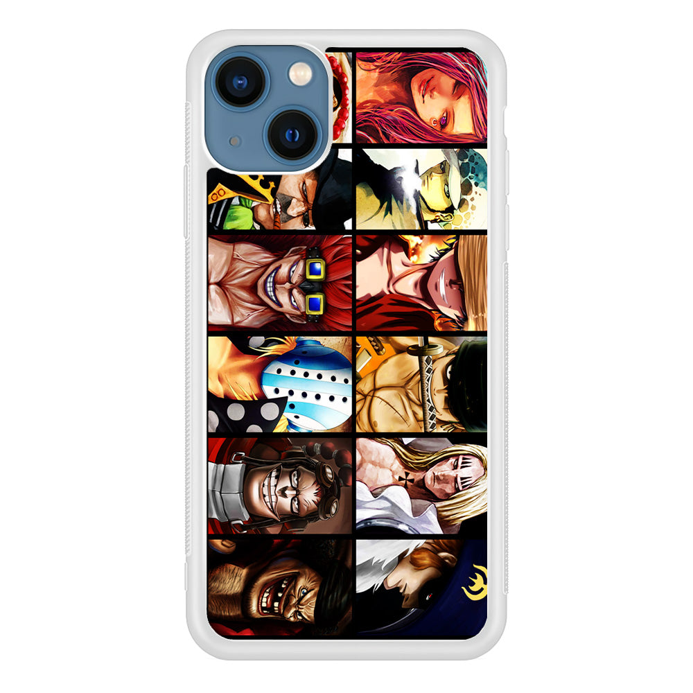 One Piece Supernova iPhone 13 Mini Case-Phone Case-Rubber White (2D Case)-Altracase
