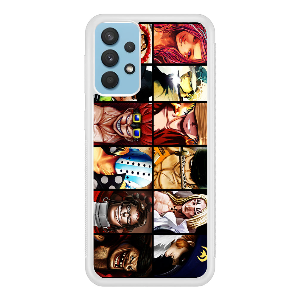 One Piece Supernova Samsung Galaxy A32 Case-Phone Case-Rubber White (2D Case)-Altracase