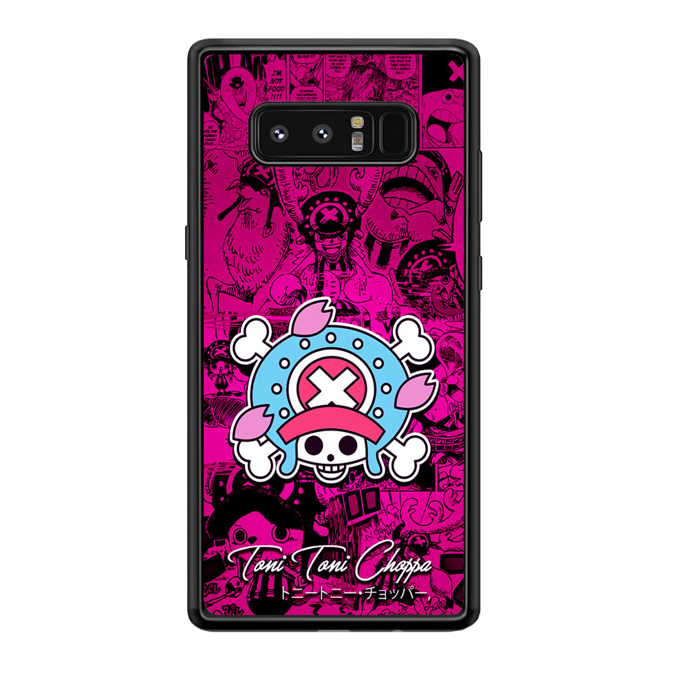 One Piece Tony Chopper Comic Samsung Galaxy Note 8 Case-Phone Case-Rubber Black (2D Case)-Altracase