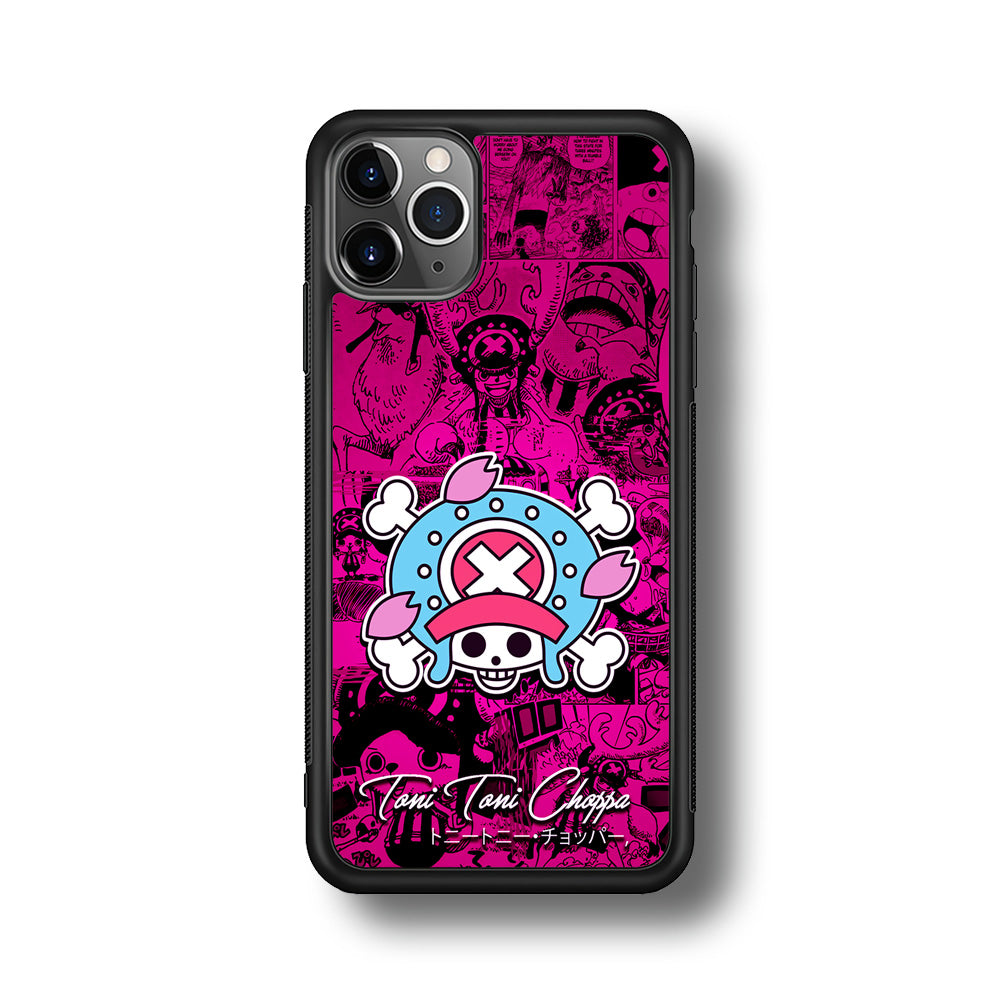 One Piece Tony Chopper Comic iPhone 11 Pro Max Case-Phone Case-Rubber Black (2D Case)-Altracase