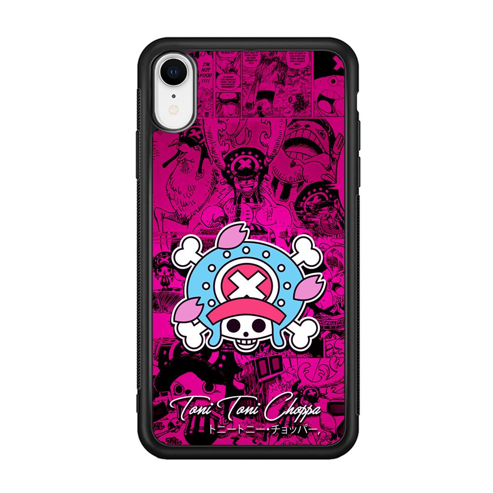 One Piece Tony Chopper Comic iPhone XR Case-Phone Case-Rubber Black (2D Case)-Altracase