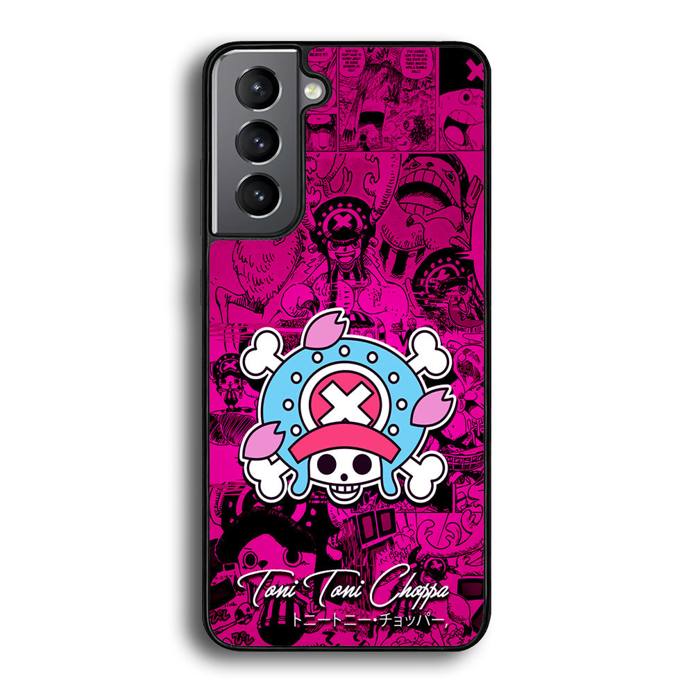 One Piece Tony Chopper Comic Samsung Galaxy S23 Plus Case-Phone Case-Rubber Black (2D Case)-Altracase