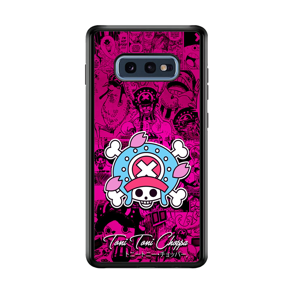 One Piece Tony Chopper Comic Samsung Galaxy S10E Case-Phone Case-Rubber Black (2D Case)-Altracase