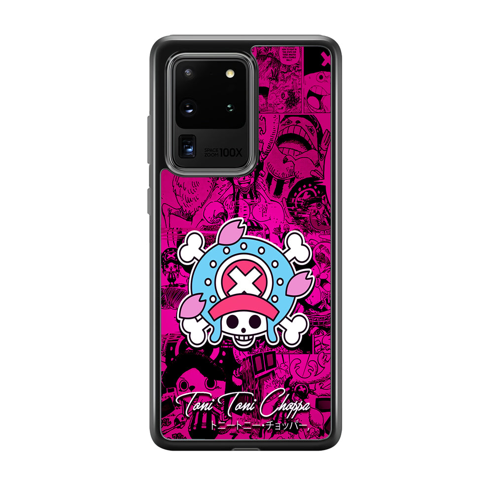 One Piece Tony Chopper Comic Samsung Galaxy S20 Ultra Case-Phone Case-Rubber Black (2D Case)-Altracase