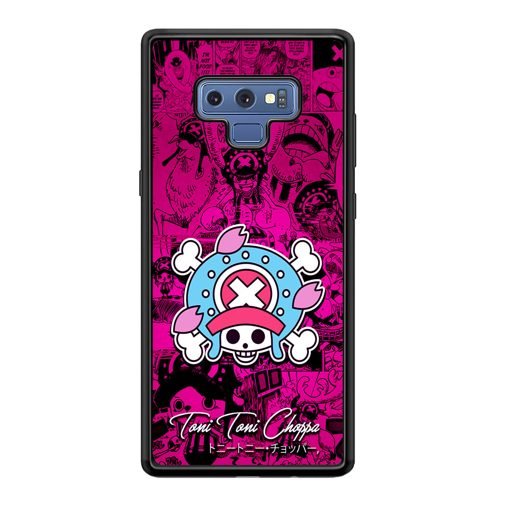 One Piece Tony Chopper Comic Samsung Galaxy Note 9 Case-Phone Case-Rubber Black (2D Case)-Altracase