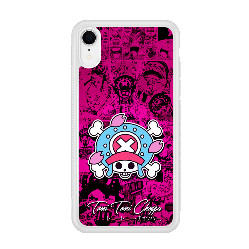 One Piece Tony Chopper Comic iPhone XR Case-Phone Case-Rubber White (2D Case)-Altracase