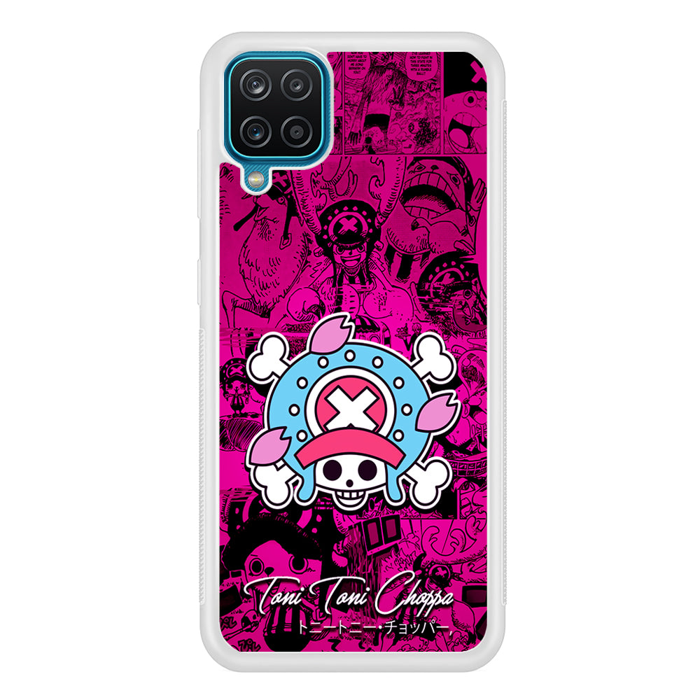 One Piece Tony Chopper Comic Samsung Galaxy A12 Case-Phone Case-Rubber White (2D Case)-Altracase