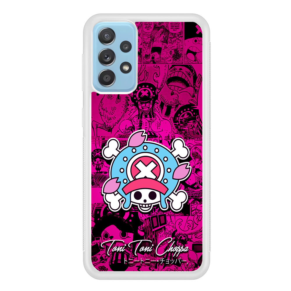 One Piece Tony Chopper Comic Samsung Galaxy A72 Case-Phone Case-Rubber White (2D Case)-Altracase
