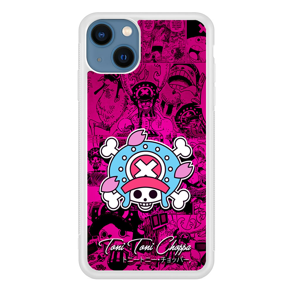 One Piece Tony Chopper Comic iPhone 13 Mini Case-Phone Case-Rubber White (2D Case)-Altracase