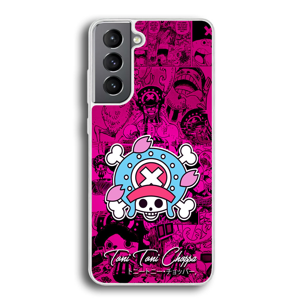 One Piece Tony Chopper Comic Samsung Galaxy S23 Case-Phone Case-Rubber White (2D Case)-Altracase