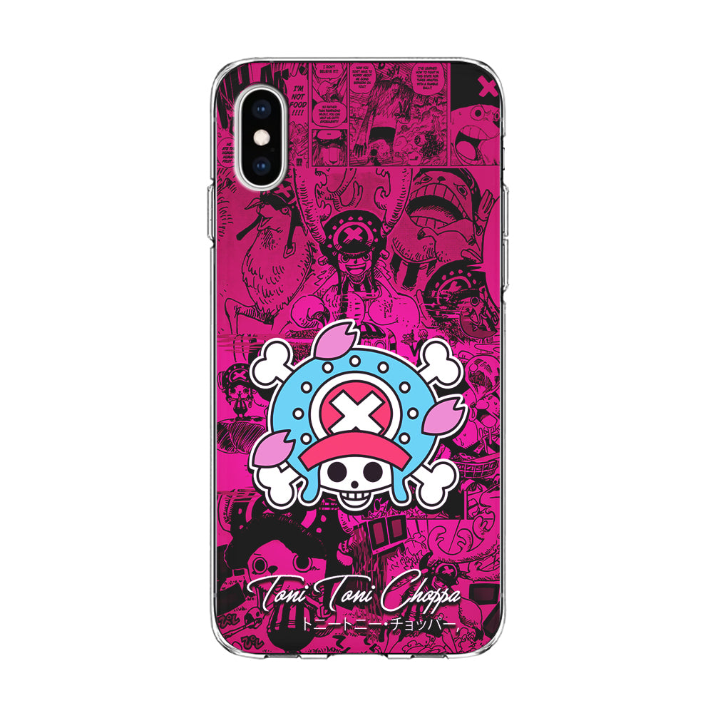 One Piece Tony Chopper Comic iPhone Xs Case-Phone Case-Clear Soft Case-Altracase