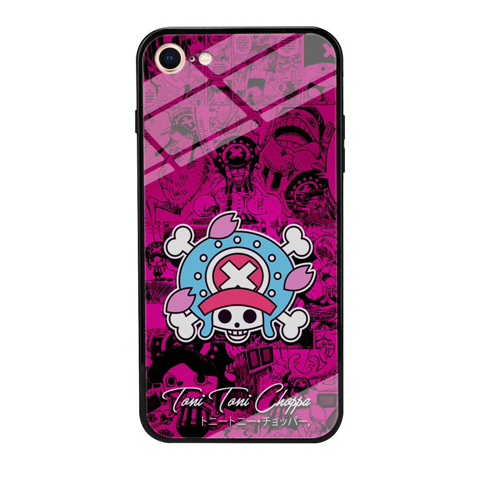 One Piece Tony Chopper Comic iPhone 8 Case-Phone Case-Tempered Glass Case-Altracase