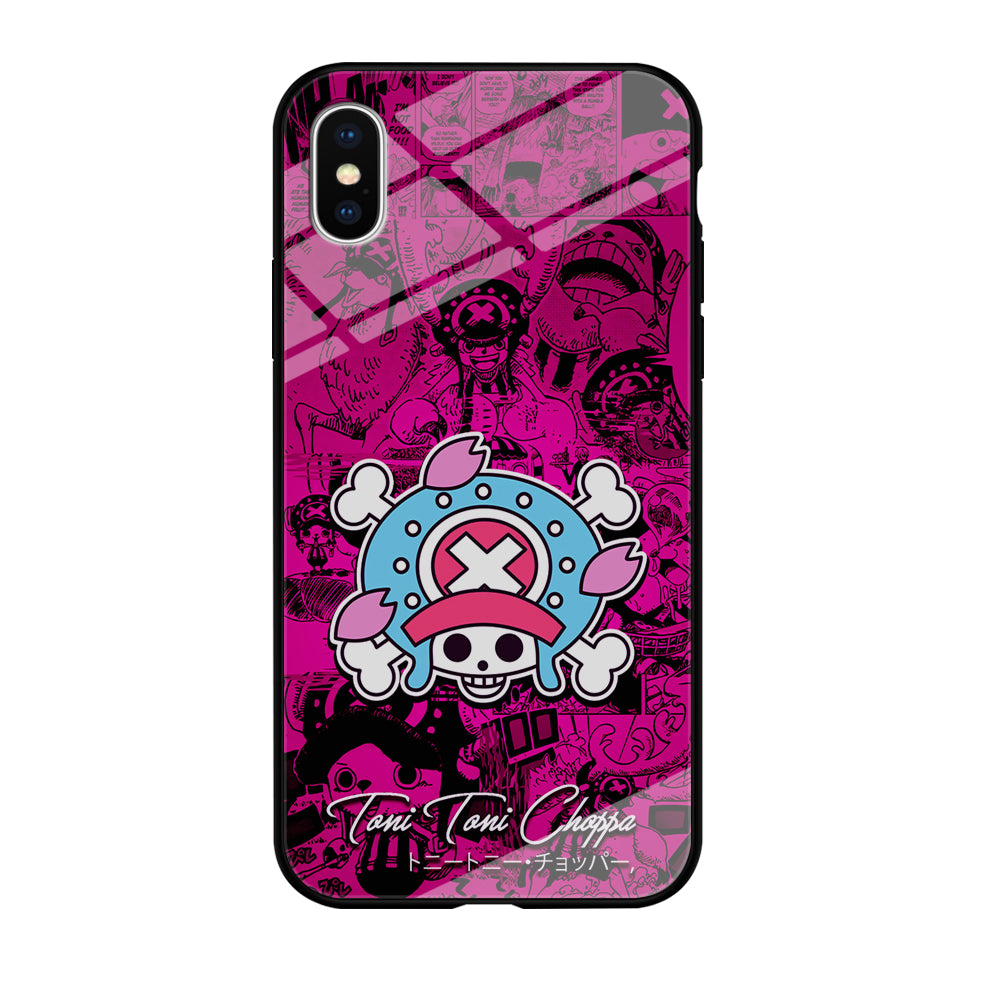 One Piece Tony Chopper Comic iPhone Xs Case-Phone Case-Tempered Glass Case-Altracase