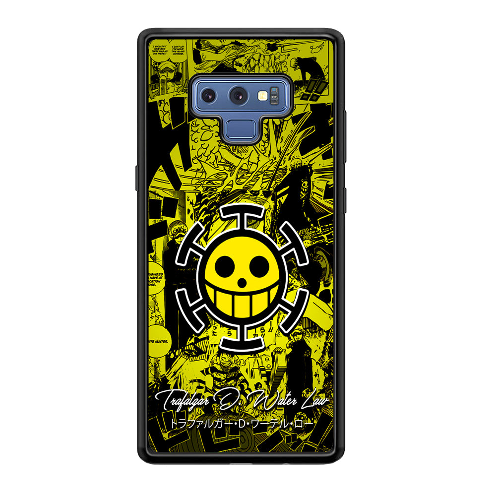 One Piece Trafalgar Law Comic Samsung Galaxy Note 9 Case-Phone Case-Tempered Glass Case-Altracase