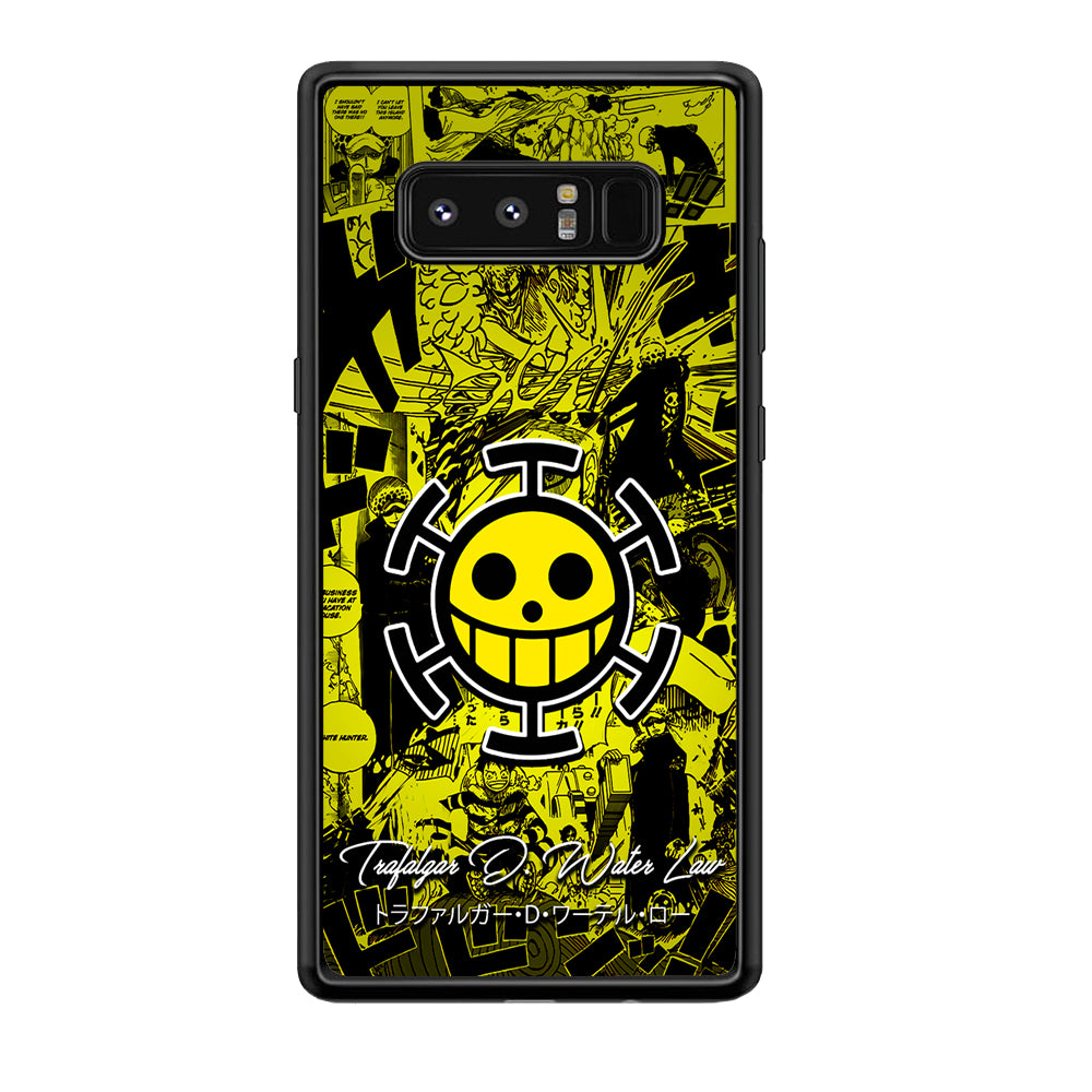 One Piece Trafalgar Law Comic Samsung Galaxy Note 8 Case-Phone Case-Tempered Glass Case-Altracase