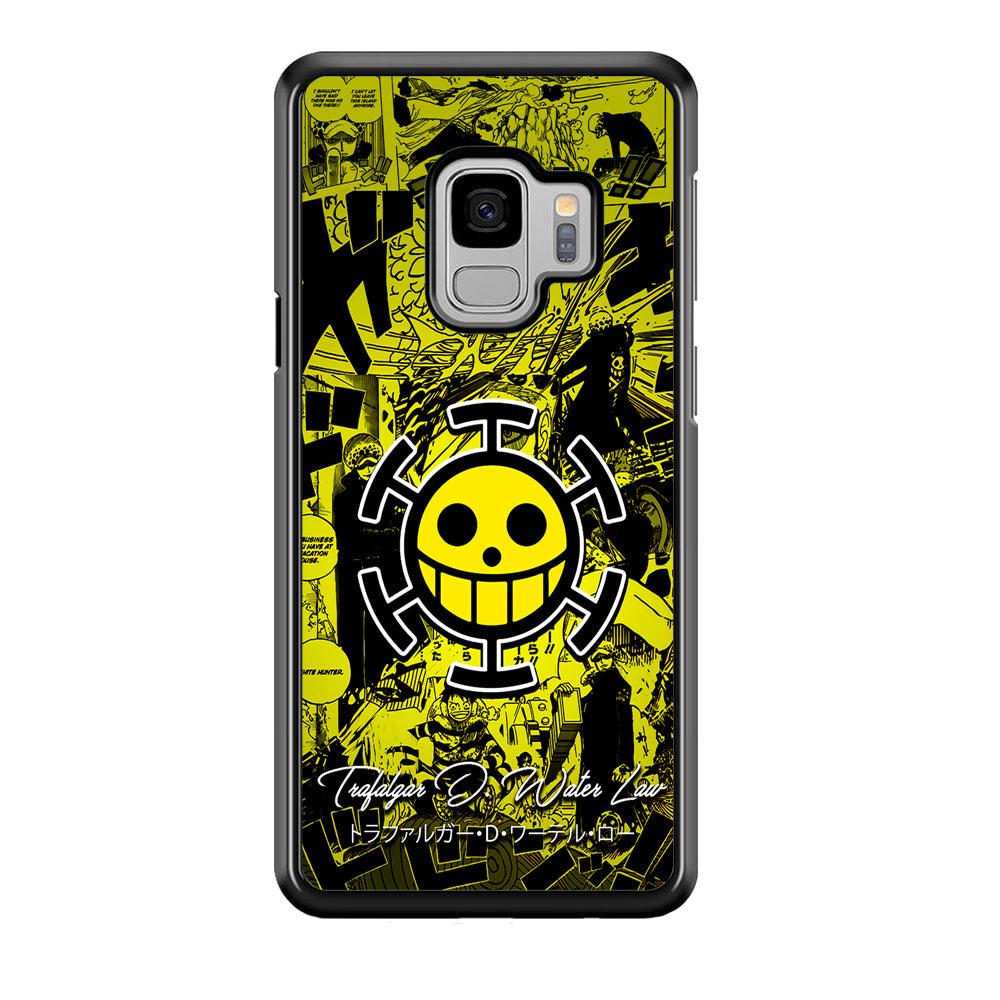 One Piece Trafalgar Law Comic Samsung Galaxy S9 Case-Phone Case-Rubber Black (2D Case)-Altracase