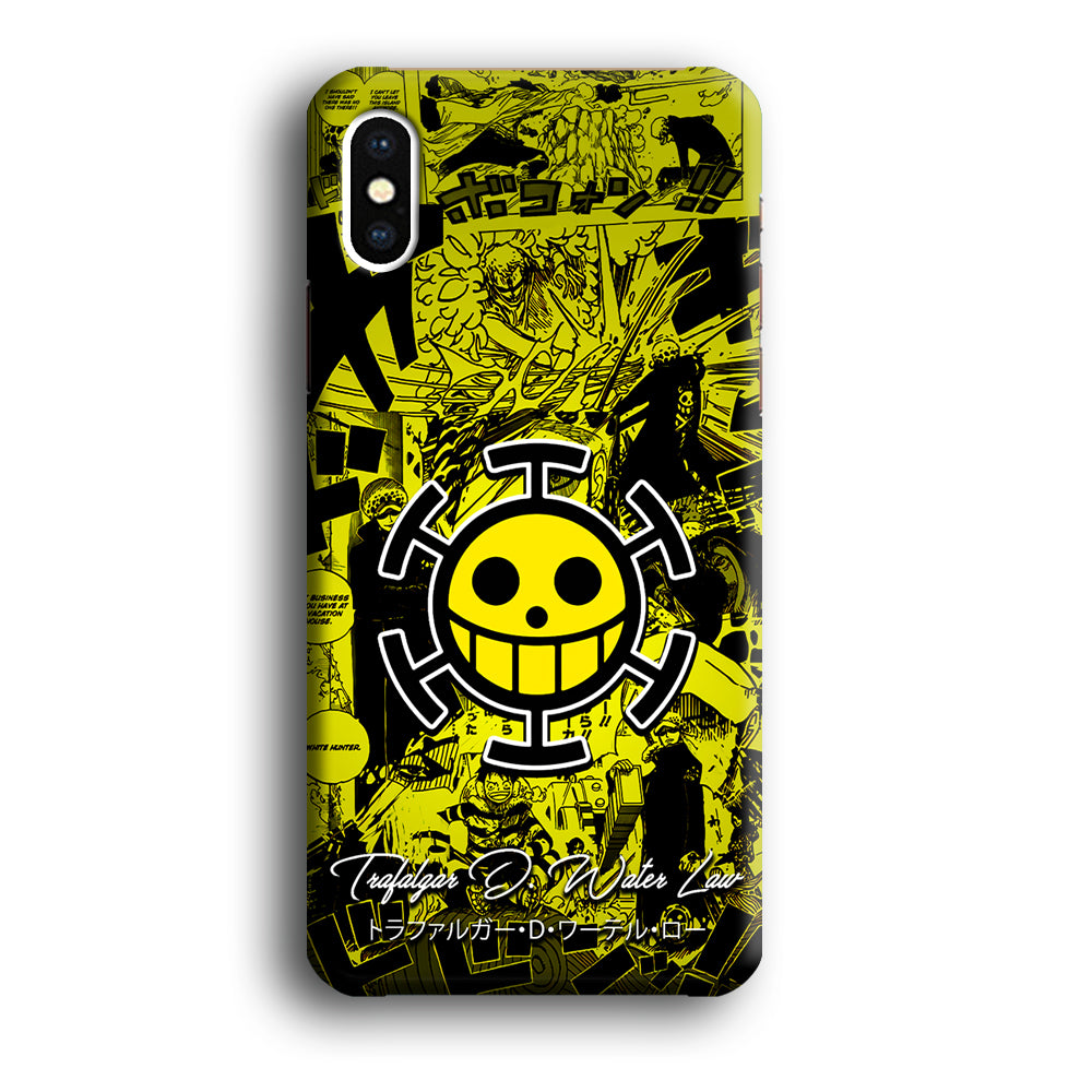 One Piece Trafalgar Law Comic iPhone Xs Case-Phone Case-3D Case-Altracase