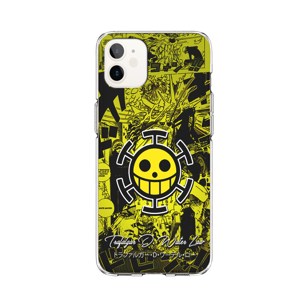 One Piece Trafalgar Law Comic iPhone 12 Mini Case-Phone Case-Clear Soft Case-Altracase