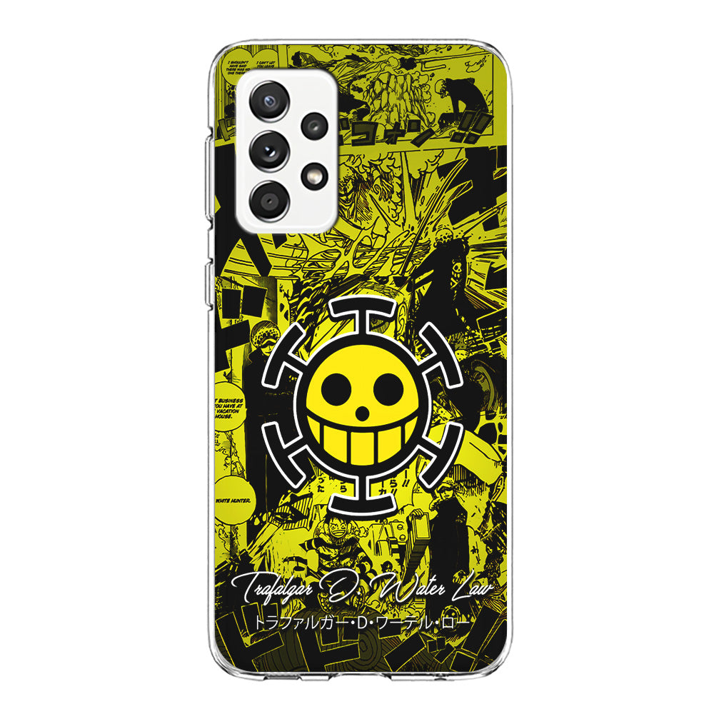 One Piece Trafalgar Law Comic Samsung Galaxy A72 Case-Phone Case-Clear Soft Case-Altracase