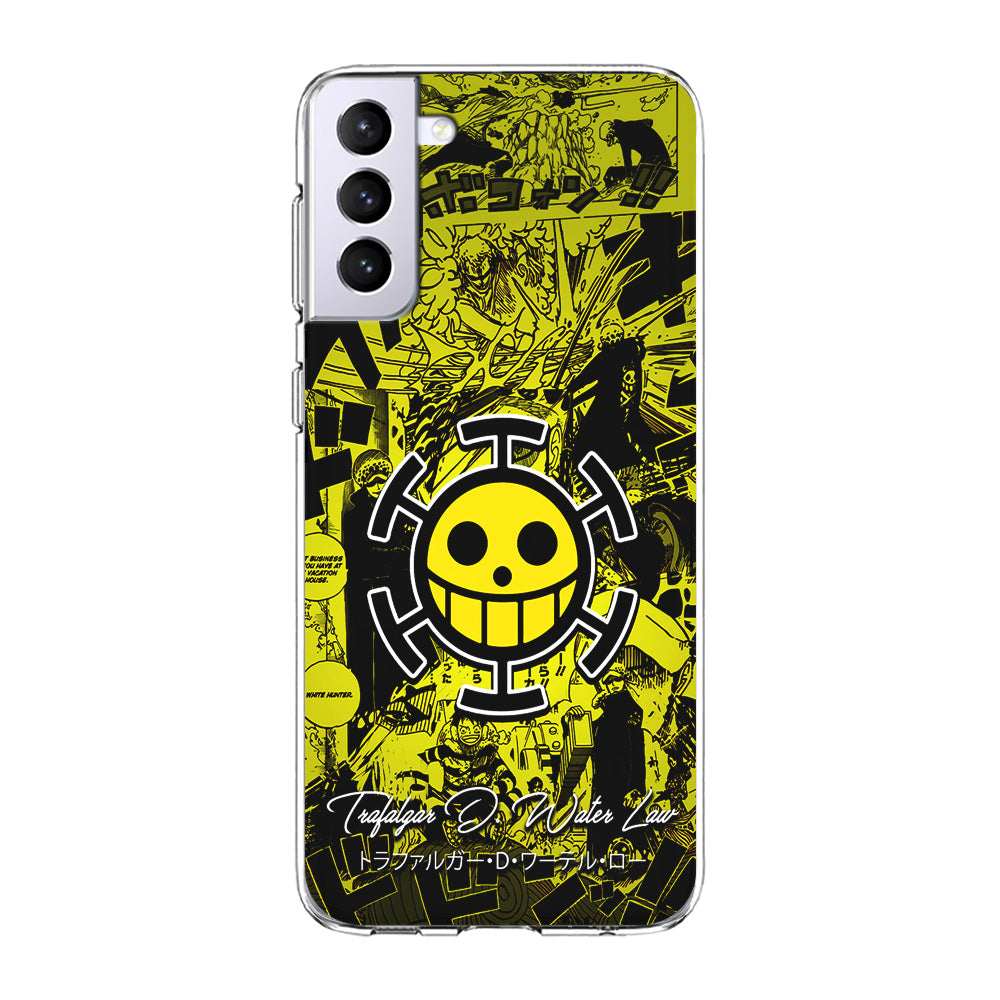 One Piece Trafalgar Law Comic Samsung Galaxy S23 Plus Case-Phone Case-Clear Soft Case-Altracase