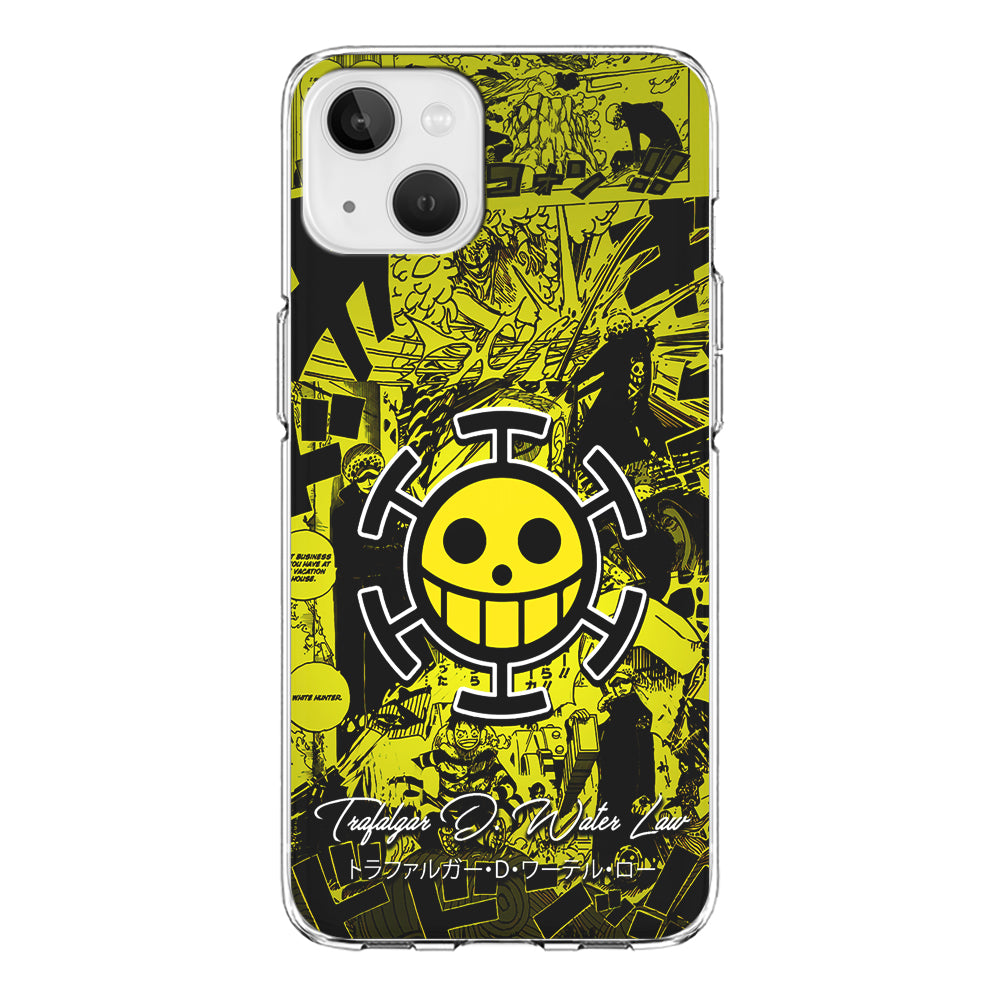 One Piece Trafalgar Law Comic iPhone 13 Mini Case-Phone Case-Clear Soft Case-Altracase