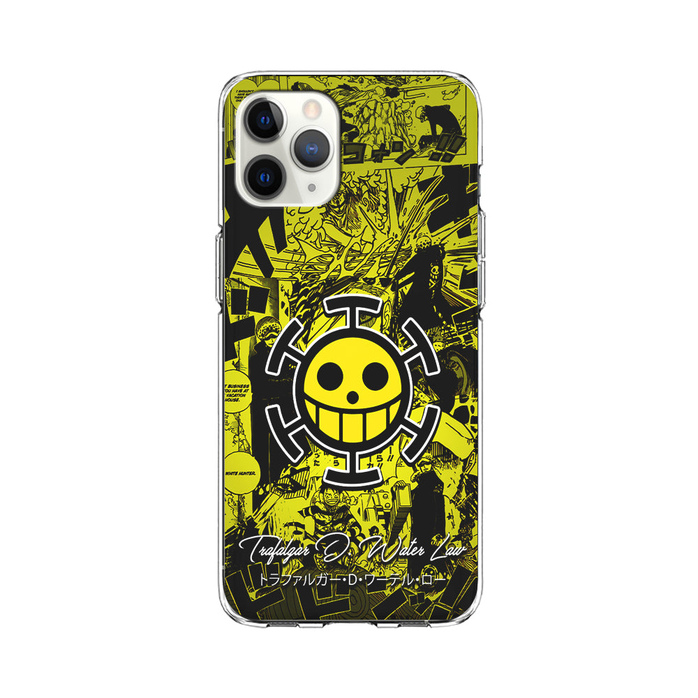 One Piece Trafalgar Law Comic iPhone 11 Pro Max Case-Phone Case-Clear Soft Case-Altracase