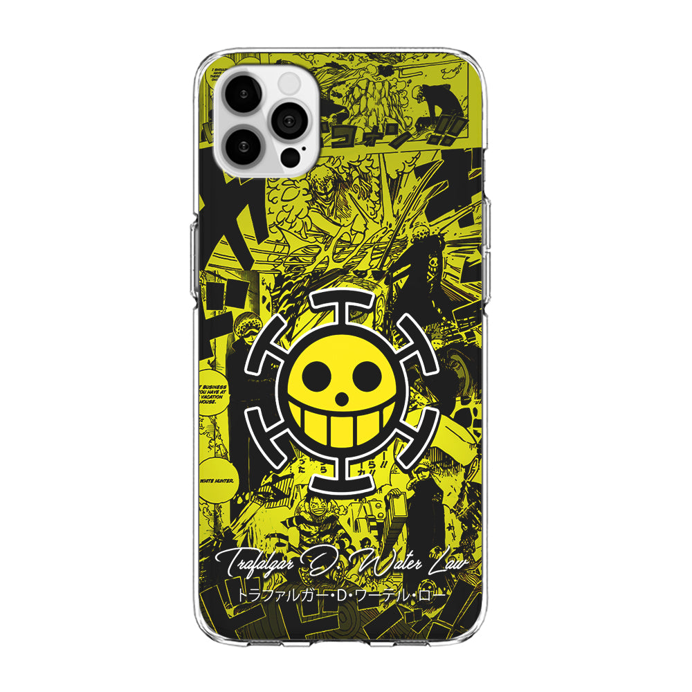 One Piece Trafalgar Law Comic iPhone 15 Pro Max Case-Phone Case-Clear Soft Case-Altracase