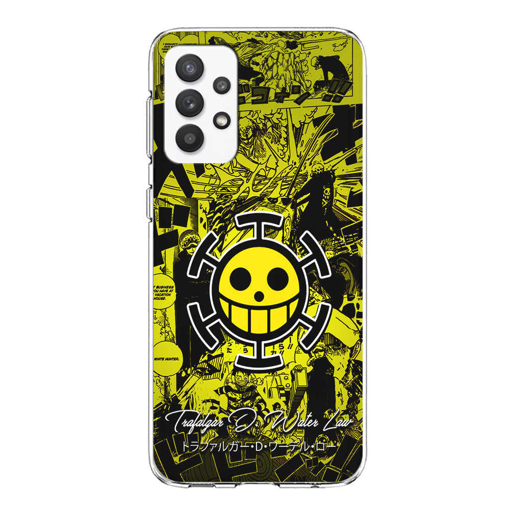 One Piece Trafalgar Law Comic Samsung Galaxy A32 Case-Phone Case-Clear Soft Case-Altracase