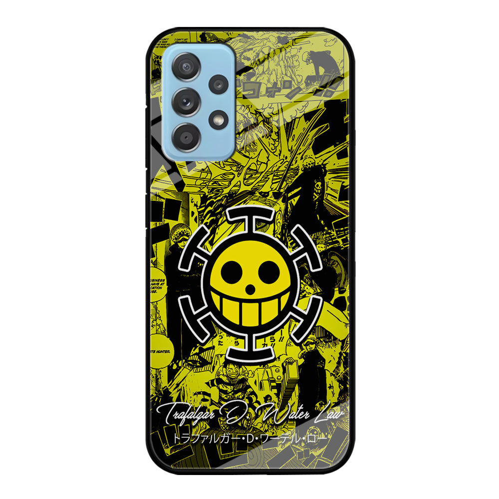 One Piece Trafalgar Law Comic Samsung Galaxy A72 Case-Phone Case-Tempered Glass Case-Altracase