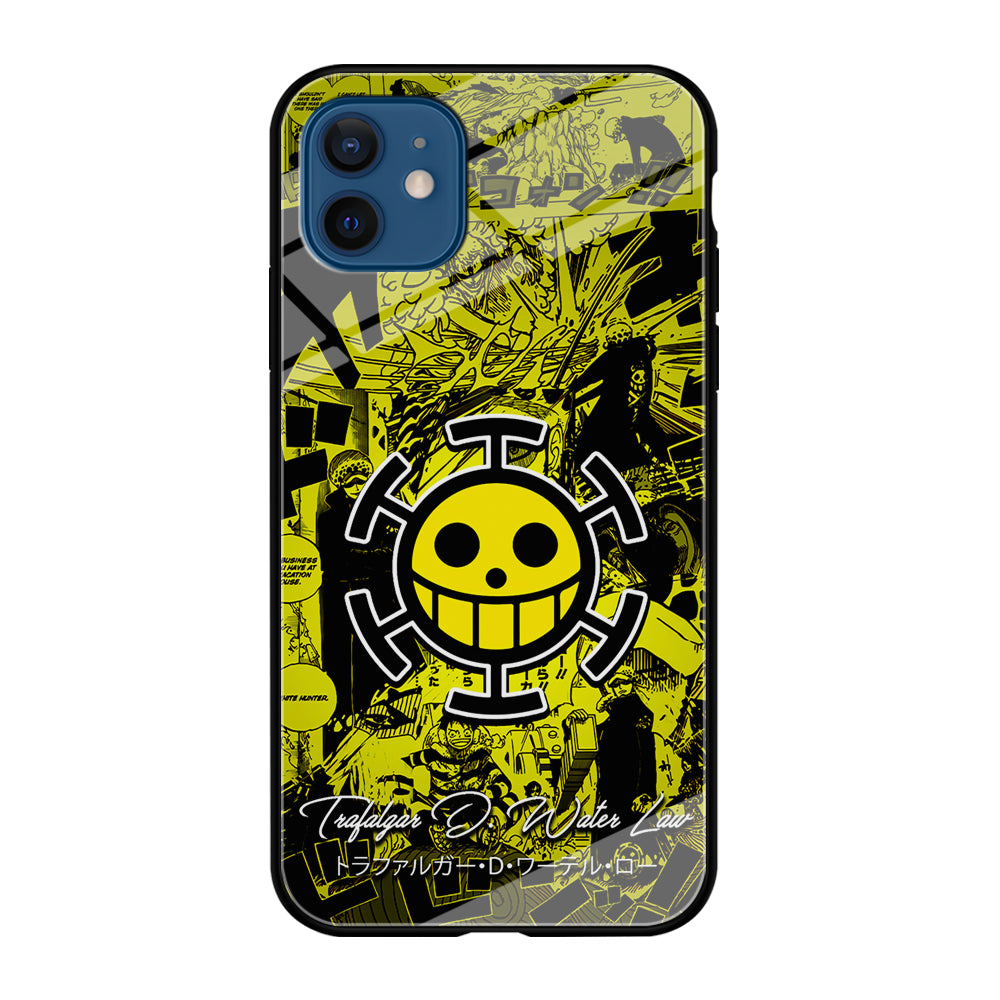 One Piece Trafalgar Law Comic iPhone 12 Mini Case-Phone Case-Tempered Glass Case-Altracase