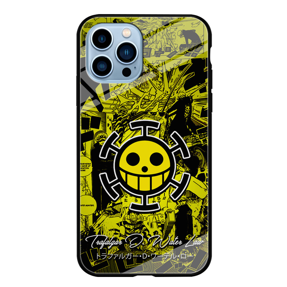 One Piece Trafalgar Law Comic iPhone 15 Pro Max Case-Phone Case-Tempered Glass Case-Altracase