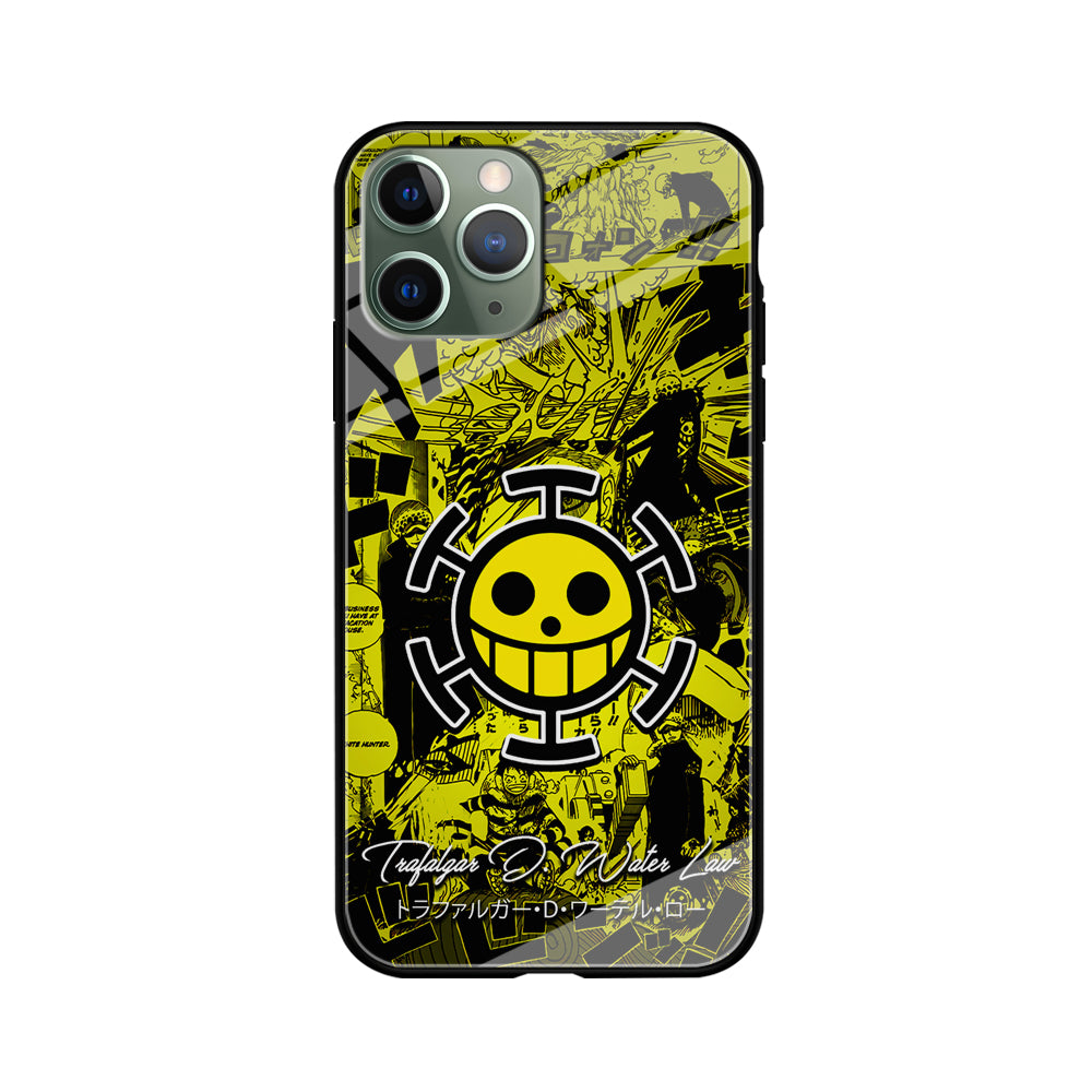 One Piece Trafalgar Law Comic iPhone 11 Pro Max Case-Phone Case-Tempered Glass Case-Altracase