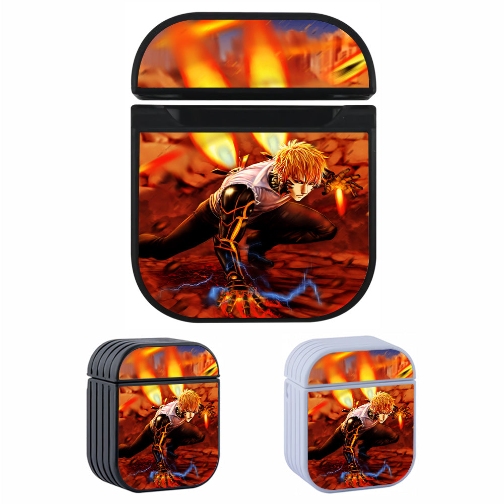 One Punch Man Genos Cyborg Hard Plastic Case Cover For Apple Airpods-AirPod Case-Altracase