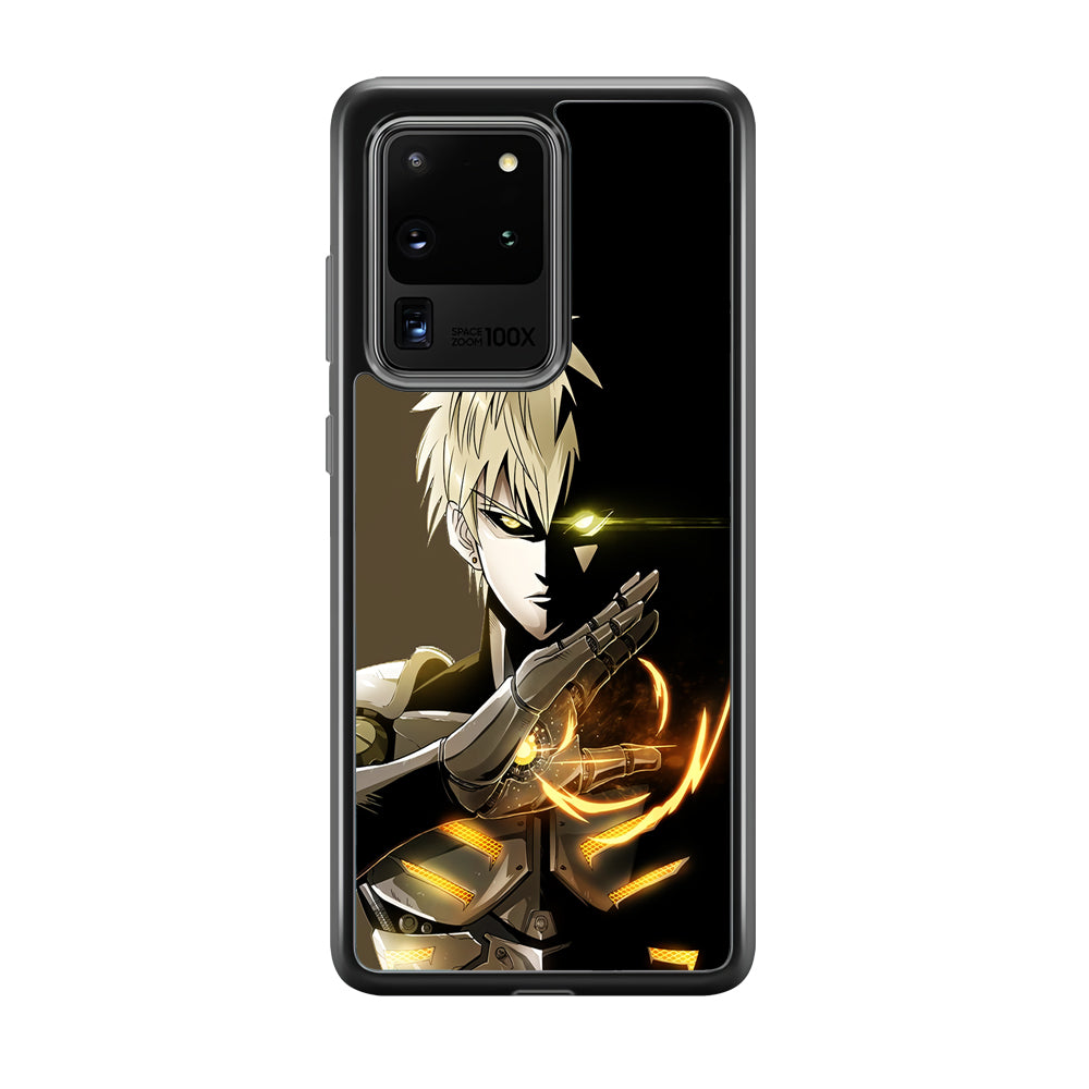 One Punch Man Genos Cyborg Samsung Galaxy S20 Ultra Case-Phone Case-Rubber Black (2D Case)-Altracase