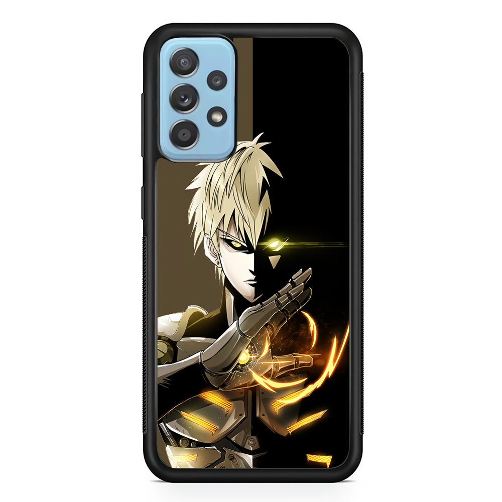 One Punch Man Genos Cyborg Samsung Galaxy A72 Case-Phone Case-Rubber Black (2D Case)-Altracase