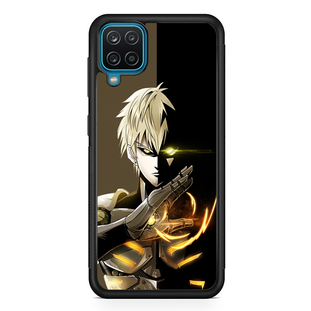 One Punch Man Genos Cyborg Samsung Galaxy A12 Case-Phone Case-Rubber Black (2D Case)-Altracase
