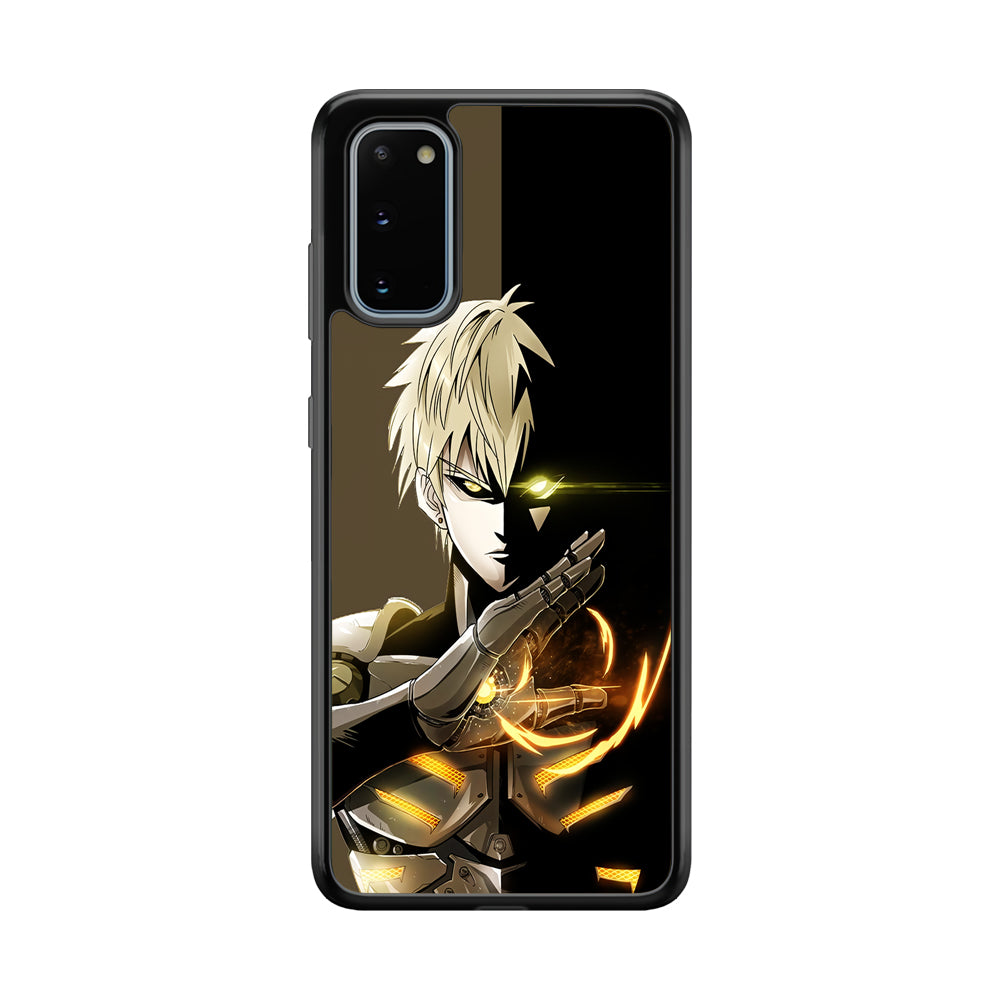 One Punch Man Genos Cyborg Samsung Galaxy S20 Case-Phone Case-Rubber Black (2D Case)-Altracase