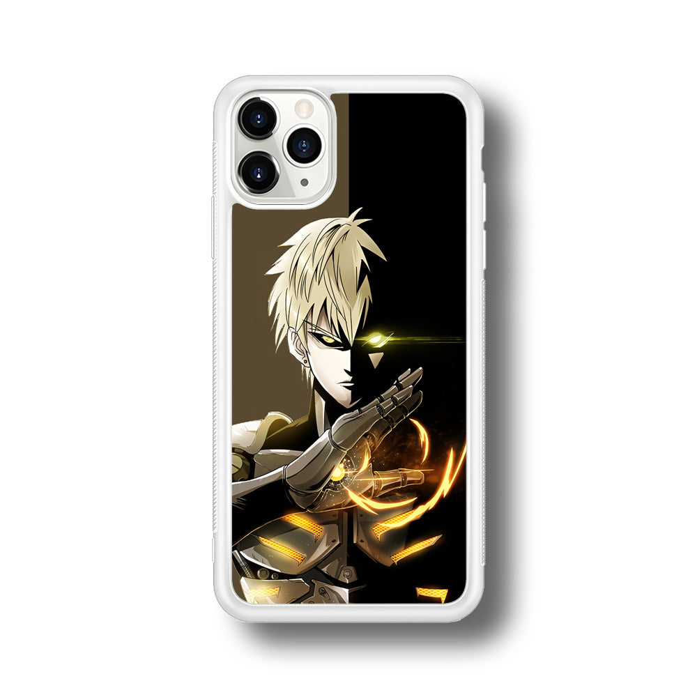 One Punch Man Genos Cyborg iPhone 11 Pro Max Case-Phone Case-Rubber White (2D Case)-Altracase
