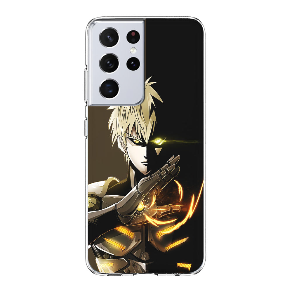 One Punch Man Genos Cyborg Samsung Galaxy S21 Ultra Case-Phone Case-Clear Soft Case-Altracase