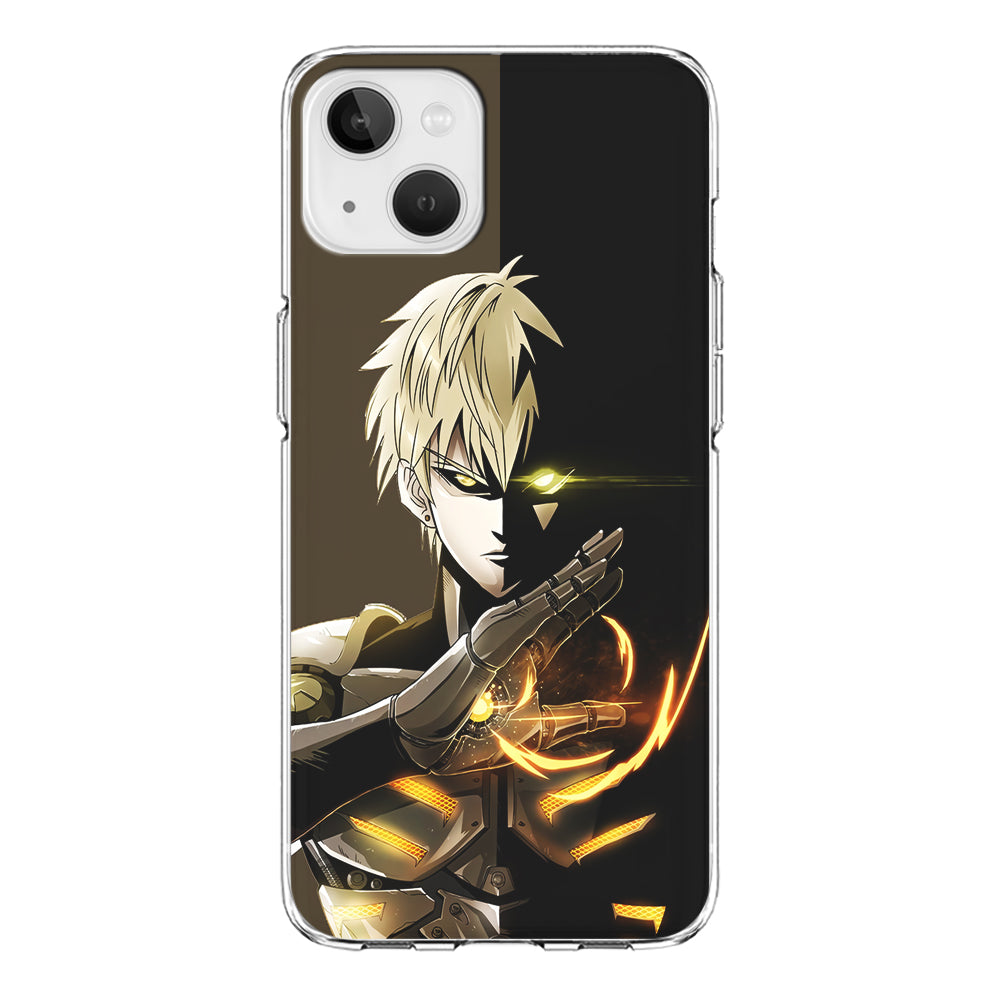 One Punch Man Genos Cyborg iPhone 13 Mini Case-Phone Case-Clear Soft Case-Altracase