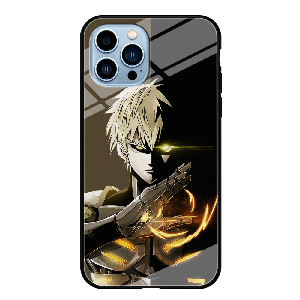 One Punch Man Genos Cyborg iPhone 15 Pro Max Case-Phone Case-Tempered Glass Case-Altracase