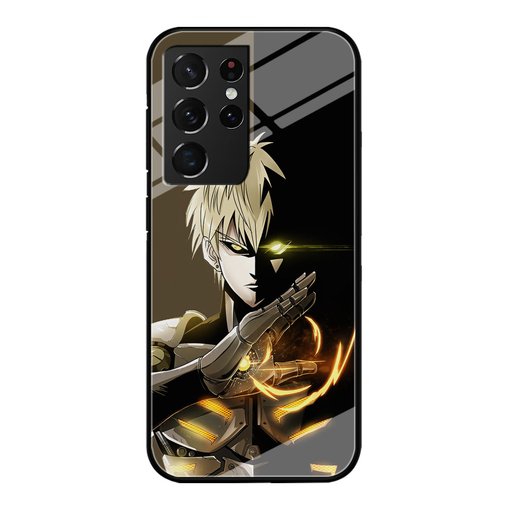 One Punch Man Genos Cyborg Samsung Galaxy S24 Ultra Case-Phone Case-Tempered Glass Case-Altracase