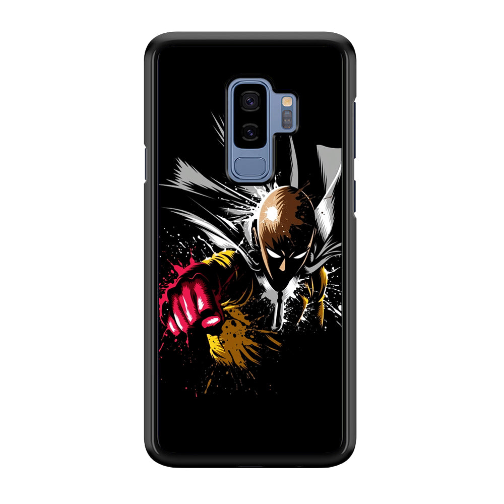 One Punch Man Saitama Painting Samsung Galaxy S9 Plus Case-Phone Case-Rubber Black (2D Case)-Altracase