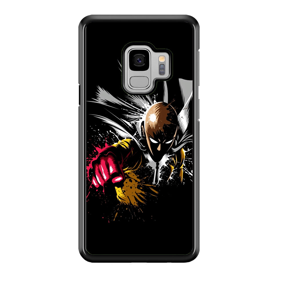 One Punch Man Saitama Painting Samsung Galaxy S9 Case-Phone Case-Rubber Black (2D Case)-Altracase