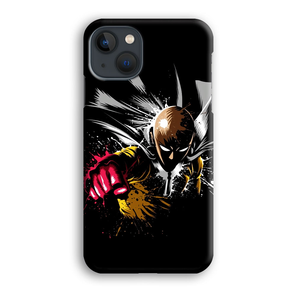One Punch Man Saitama Painting iPhone 13 Mini Case-Phone Case-3D Case-Altracase