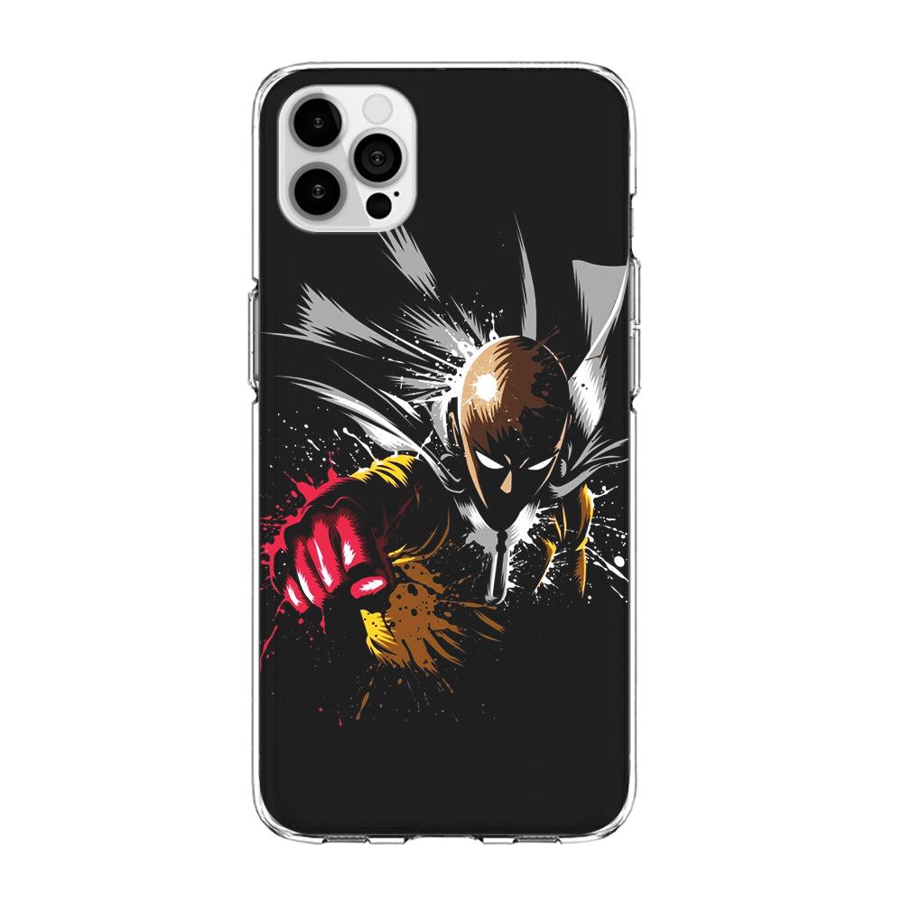 One Punch Man Saitama Painting iPhone 13 Pro Case-Phone Case-Clear Soft Case-Altracase