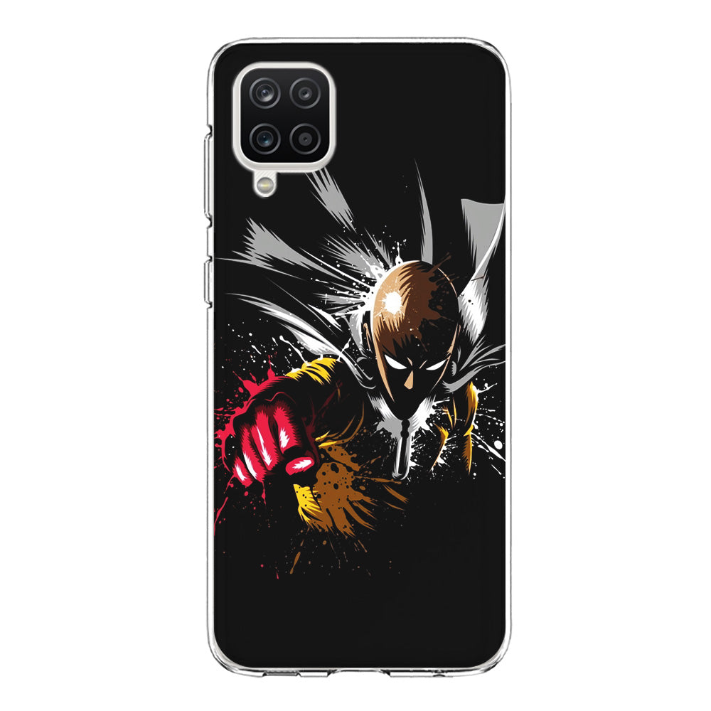 One Punch Man Saitama Painting Samsung Galaxy A12 Case-Phone Case-Clear Soft Case-Altracase